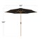 Best Choice Products 10ft Outdoor Woodgrain Pattern Steel Market Patio Umbrella w/ Crank, Tilt